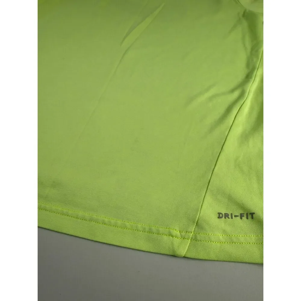 Nike Swoosh Youth Short Sleeve Activewear T-Shirt Top Green Size XL